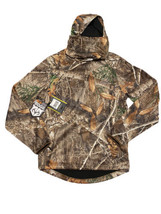 REALTREE Men&#39;s Edge Camo Tech Hoodie w/ Built-In Neck Gaiter S 34/36 - £21.33 GBP