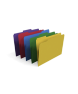 50-Count File Folders 1/3-Cut Tab For Easy Filling Legal Size Assorted C... - $19.70