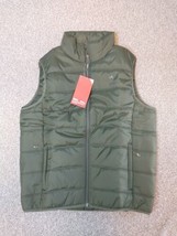 Camel Crown Puffer Vest Men’s Medium Quilted Winter Padded Sleeveless Ja... - $24.49