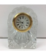 Illusions Roman Numeral Analog Shelf Clock 24% Full Lead Crystal Handcra... - £31.26 GBP