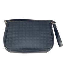 ANNE KLEIN 2 Handbag Baguette Black Quilted Purse Nylon - £17.76 GBP
