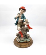 Capodimonte Giuseppe Armani Figurine - Boy Gone Fishing - Gulliver&#39;s Wor... - $1,054.21 MXN