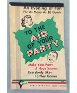 Vintage 1950&#39;s Era Crest Paper Art To The Aid Of Your Party Game Book  - $148.27 MXN