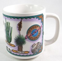 NOS Cactus Desert Flowers, Saguaro, Organ Pipe, Prickly Pear, Yucca, Etc. Mug - £7.87 GBP
