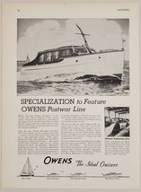 1945 Print Ad Owens Deluxe Cruisers Postwar Line Baltimore,Maryland - £16.01 GBP