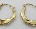 Ross Simons Italian 14kt Yellow Gold Twisted Hoop Earrings 5/8&quot; - £155.54 GBP