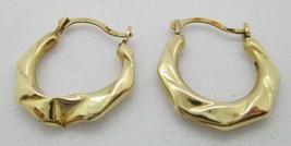 Ross Simons Italian 14kt Yellow Gold Twisted Hoop Earrings 5/8&quot; - £155.75 GBP