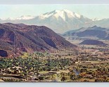 Birds Eye View Glenwood Springs Colorado CO UNP Chrome Postcard M7 - $10.84