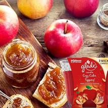 Glade Cozy Cider Sipping Apple Cinnamon 3 Wick Candle 6.8 oz Lot of 2 - $375.23 MXN