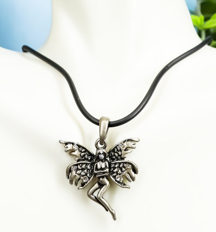 Ebros Nude Tribal Butterfly Fairy of Sorrow Nude Necklace Accessory Jewelry - $17.49