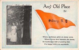 Sidney New York Any Old Place ~ Fanion &amp; Poem ~ Postcard-
show original title... - £8.38 GBP