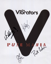 The Vibrators (U.K. Punk Band) SIGNED Photo + COA Lifetime Guarantee - £47.18 GBP