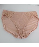 Ambrielle Panties Second Skin Satin Smooth Shiny Peek a Boo Cutout XL 8 ... - £18.05 GBP