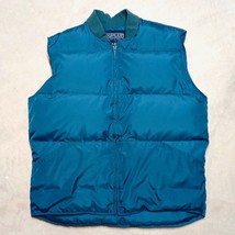 Vintage Lands End Goose Down Puffer Coat Jacket Vest - Men's Size Large - £19.61 GBP