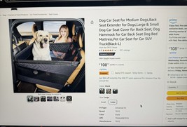 TKYZ Dog Car Seat for Medium Dogs,Back Seat Extender for Dogs,Large &amp; Sm... - $49.00