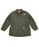 Vintage Carhartt Coat Green Blanket Lined Coat – Alaska Pipeline Patch 1985 - $158.39