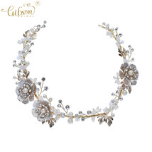 Fashion Women Headpiece Tiara Floral  Jewelry Bridal Hair Vine Accessories Headb - £30.00 GBP