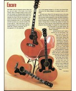 Gibson postwar Jumbo J-200 J-180 J-185 acoustic guitar 1993 pin-up artic... - £3.37 GBP