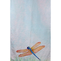 Betsy Drake Amber &amp; Blue Dragonfly Beach Towel - £48.47 GBP