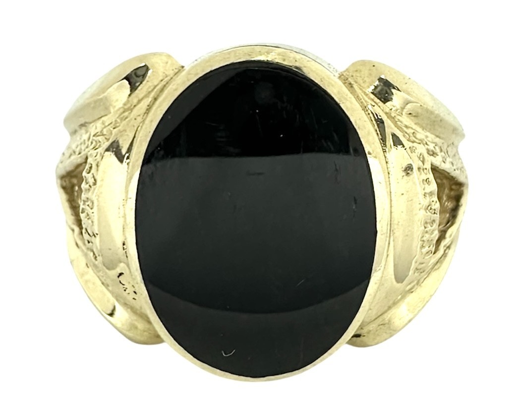 Men&#39;s Solitaire ring 14kt Yellow Gold 468912 - $529.00