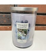 Yankee Candle WATER GARDEN Large 2-Wick Tumbler Jar Blue 22 oz Wax - $24.75