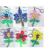 Bright Flower Beaded Key Rings - $6.99