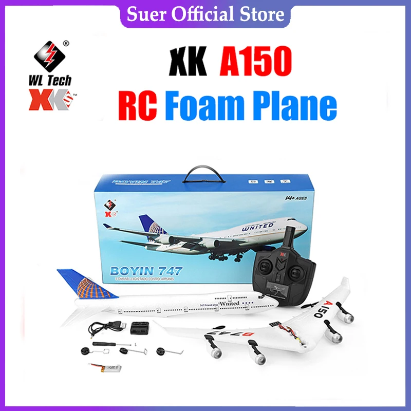 Wltoys XK A150 RC Airplane Airbus B747 Model Plane RC Fixed-Wing 3CH EPP... - £106.17 GBP+