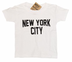 White New York City T-Shirt ScreenPrinted NYC Toddler Tee Shirt Gift 2T ... - £10.27 GBP+