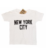 White New York City T-Shirt ScreenPrinted NYC Toddler Tee Shirt Gift 2T ... - £10.37 GBP+
