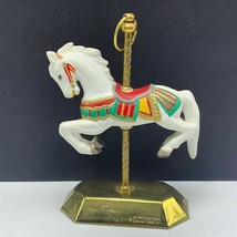 CAROUSEL HORSE SCULPTURE figurine statue christmas Tobin Fraley 1992 hal... - £13.41 GBP