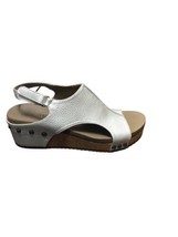 Boutique by Corkys Volta Wedges Strap Sandals Silver Size 9 ($) - $64.35