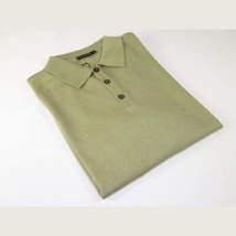 Mens PRINCELY Soft Merinos Wool Sweater Knits Lightweight Polo 1011-40 Olive image 6