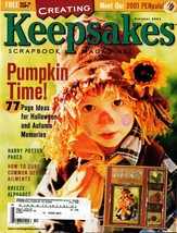 Creating Keepsakes Magazine October 2001 Pumpkin Time 77 Page Ideas - £6.02 GBP
