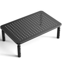 Monitor Stand, Monitor Riser 3 Height Adjustable, Laptop Stand Desk With Metal V - £32.14 GBP