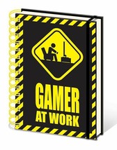 GAMER AT WORK A5 Wiro Bound NoteBook - £7.84 GBP