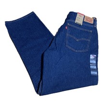 Levi’s Low Pro Jeans Pinstripe Dark Wash Denim Straight Women’s Size:  3... - $844.42 MXN