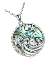 Ocean Wave Starfish/Urn/Sun Star Necklace for Women - £117.09 GBP