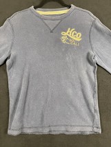 Hollister Crew Neck Long Sleeve Navy Pullover Thermal Shirt Men&#39;s Size Medium - £10.02 GBP