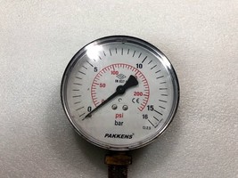 Pakkens Pressure Gauge 201212-60805-0481 0-16Bar 0-200PSi CL. 2,5 - £115.73 GBP