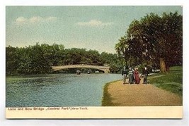 Lake &amp; Bow Bridge in Central Park New York City 1900&#39;s - $11.88