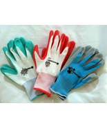 3 Pairs Gardena Gardening Yard Gloves Nitrile Dipped Anti-Slip Knit Wrist - £5.58 GBP