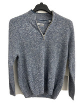 TOMMY BAHAMA 1/4 ZIP MEN MOSAIC YARN, Blue ,Medium - $98.99