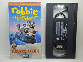 Robbie the Reindeer Hooves of Fire VHS 1999 Animation BBC Video Warner - $7.91