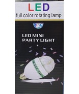 LED Rotating Light Lighting Full Color Disco Party Crystal Ball Lights E... - £8.47 GBP