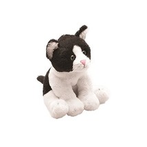 Suki Yomiko Classics Cat Sitting Plush Soft Toy Black/White, 7cm  - £14.43 GBP