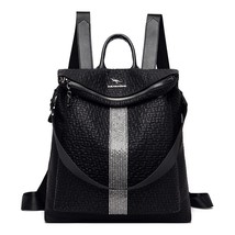 Women High quality leather Backpacks Vintage Female Shoulder Bag Sac a Dos Trave - £49.49 GBP
