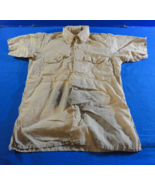 USAF AIR FORCE 1951 KOREAN WAR COTTON SAFARI JACKET MANS TAN TROPICAL 15 - $34.82