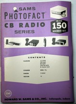 SAMS Photofact CB #150 11/77 part list schematics CLARION~COURIER~FANON~... - £8.60 GBP