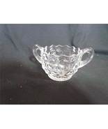 Vintage Clear Glass Sugar Bowl Saw Tooth Edge 2.5&quot; Tall x 5&quot; Wide Includ... - €20,61 EUR