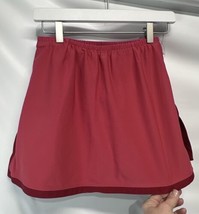Nike Red Golf Tennis Athletic Skort Skirt Double Slits S - £14.71 GBP